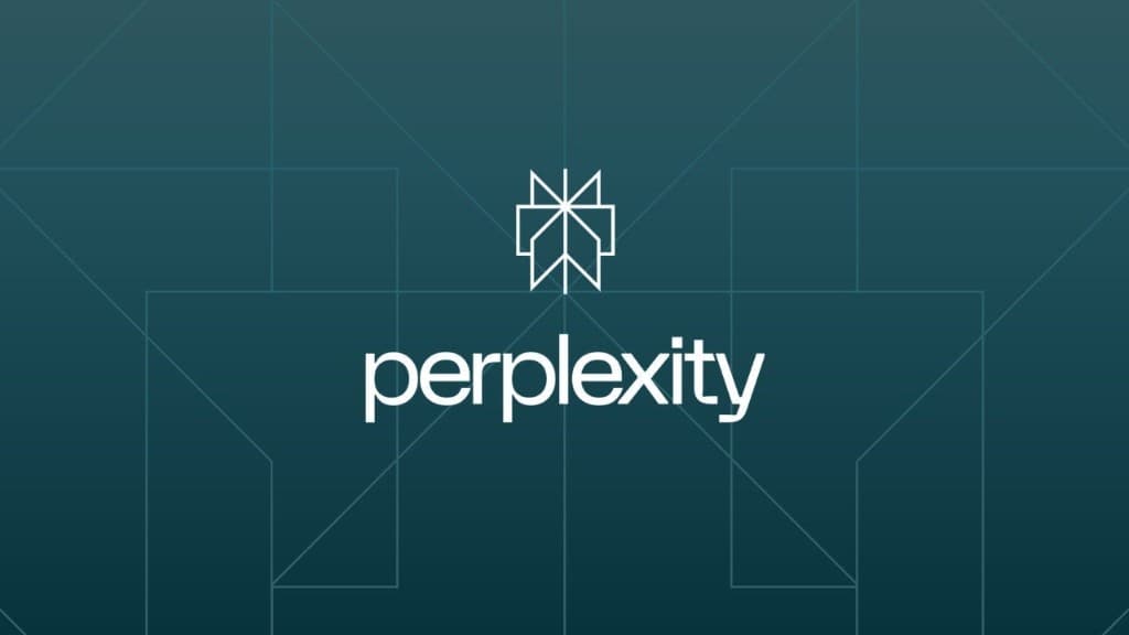 GEO · Perplexity brand visual: deep green background with wordmark