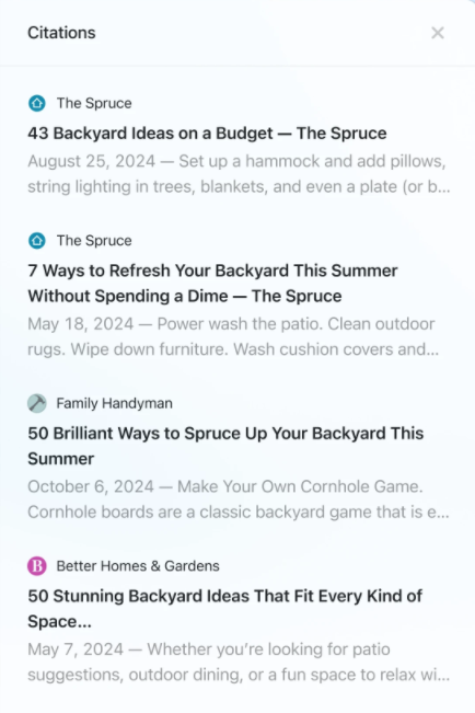 豆包 引用來源或答案附註介面示意