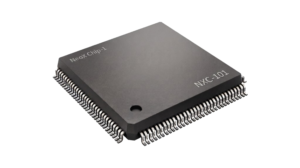 GEO · NEOX Chip-1 illustrative render